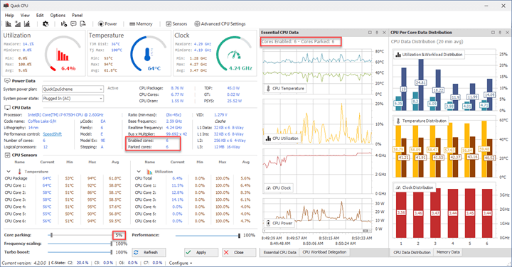 Quick CPU Core parking