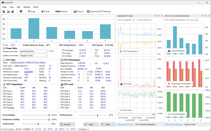 Quick CPU Charts