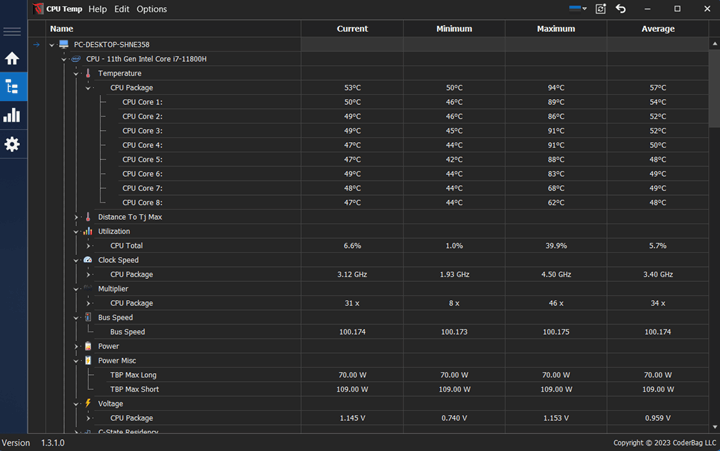 CPU Temp Monitor